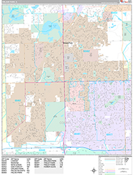 Orland Park Wall Map Premium Style 2026